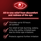 VISINE ® Red Eye Total Comfort Multi-Symptom Eye Drops, All-in-One Relief from Red, Itchy, & Dry Eyes